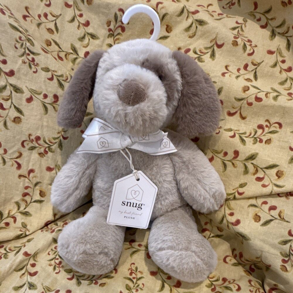Snug Tan Brown Puppy Dog Plush Soft Baby Toy Stuffed Animal Plush 12"